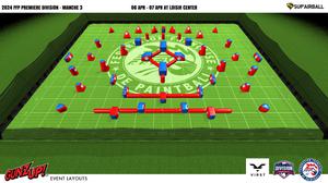 GunzUp! Paintball, Official Event Layouts to Scale