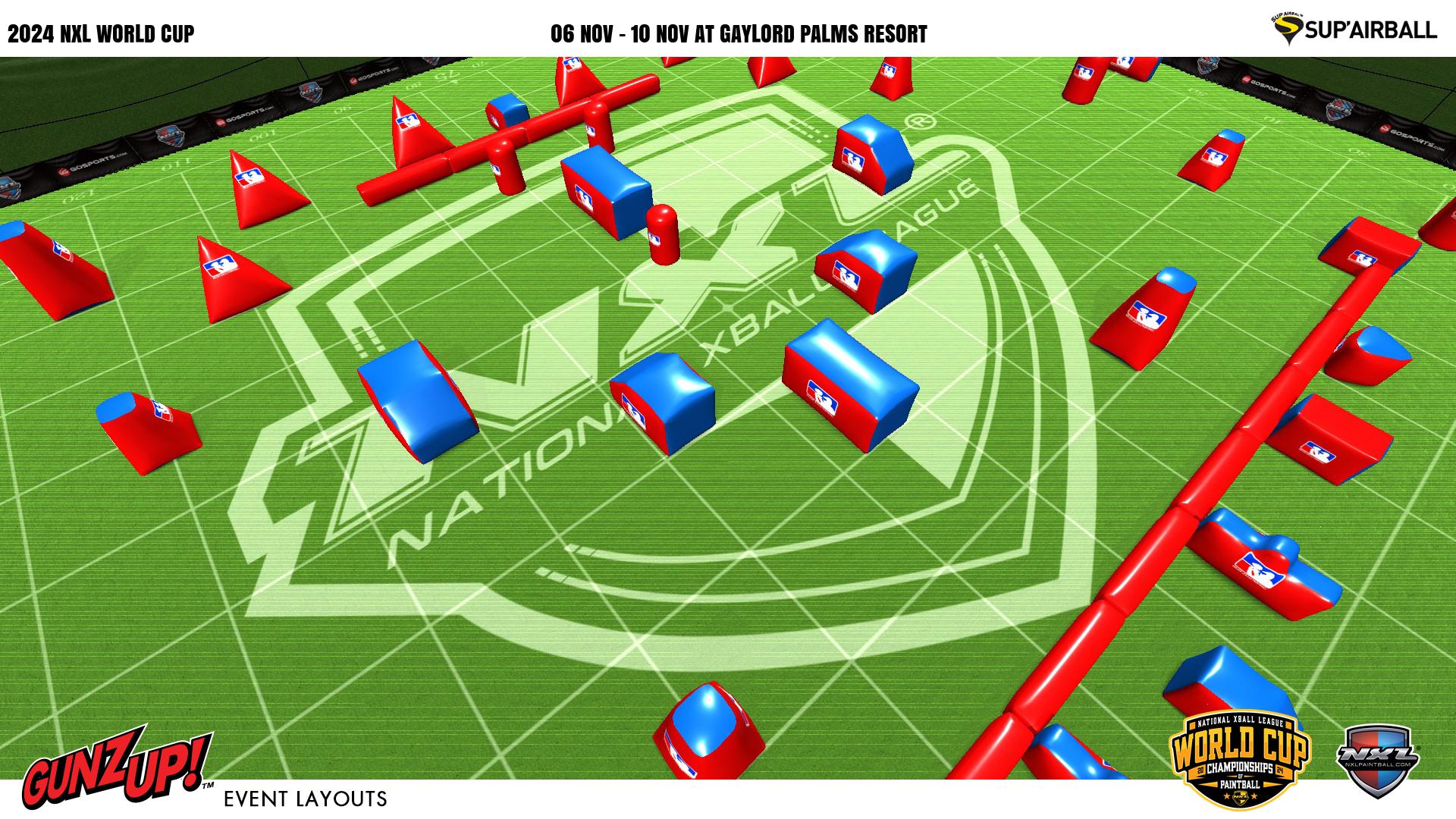 GunzUp! Paintball | Official Event Layouts to Scale | NXL 2024 World Cup