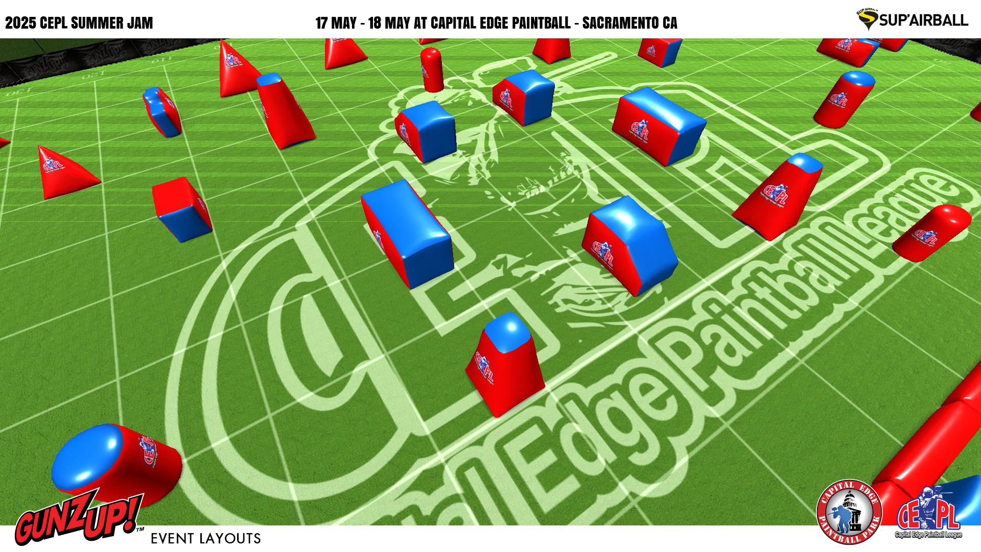 GunzUp! Paintball | Official Event Layouts to Scale | CEPL