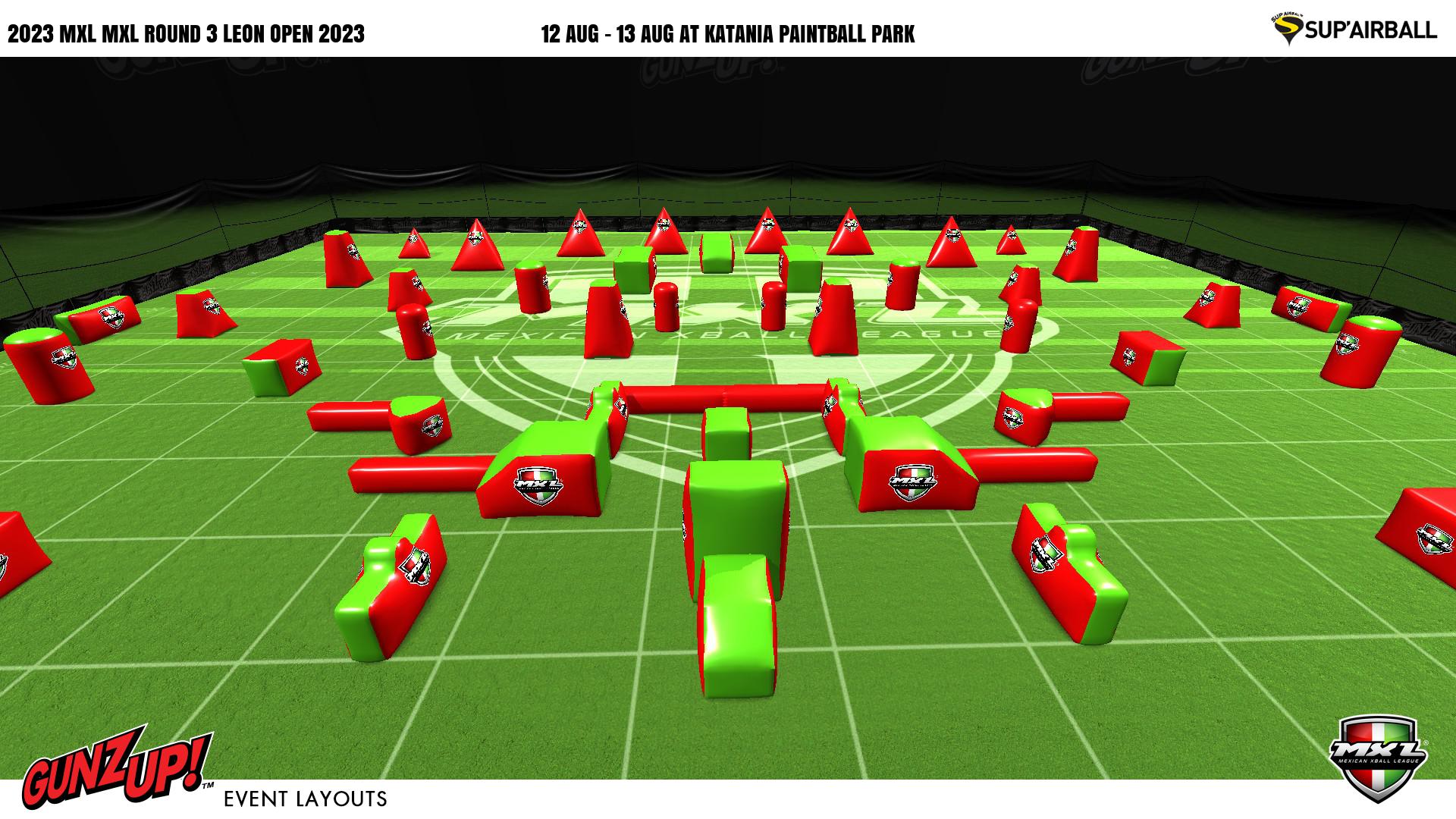 GunzUp! Paintball | Official Event Layouts To Scale | MXL 2023 MXL.